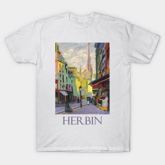 Place Maubert in Paris by Auguste Herbin T-Shirt by Naves